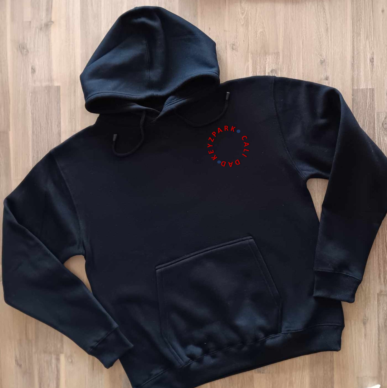 'Keyzpark Cali Dad' Logo Collection - Black Hoodie