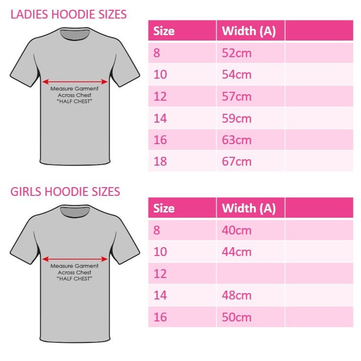 Hot Pink Hoodie - Attitude Collection' Classic White