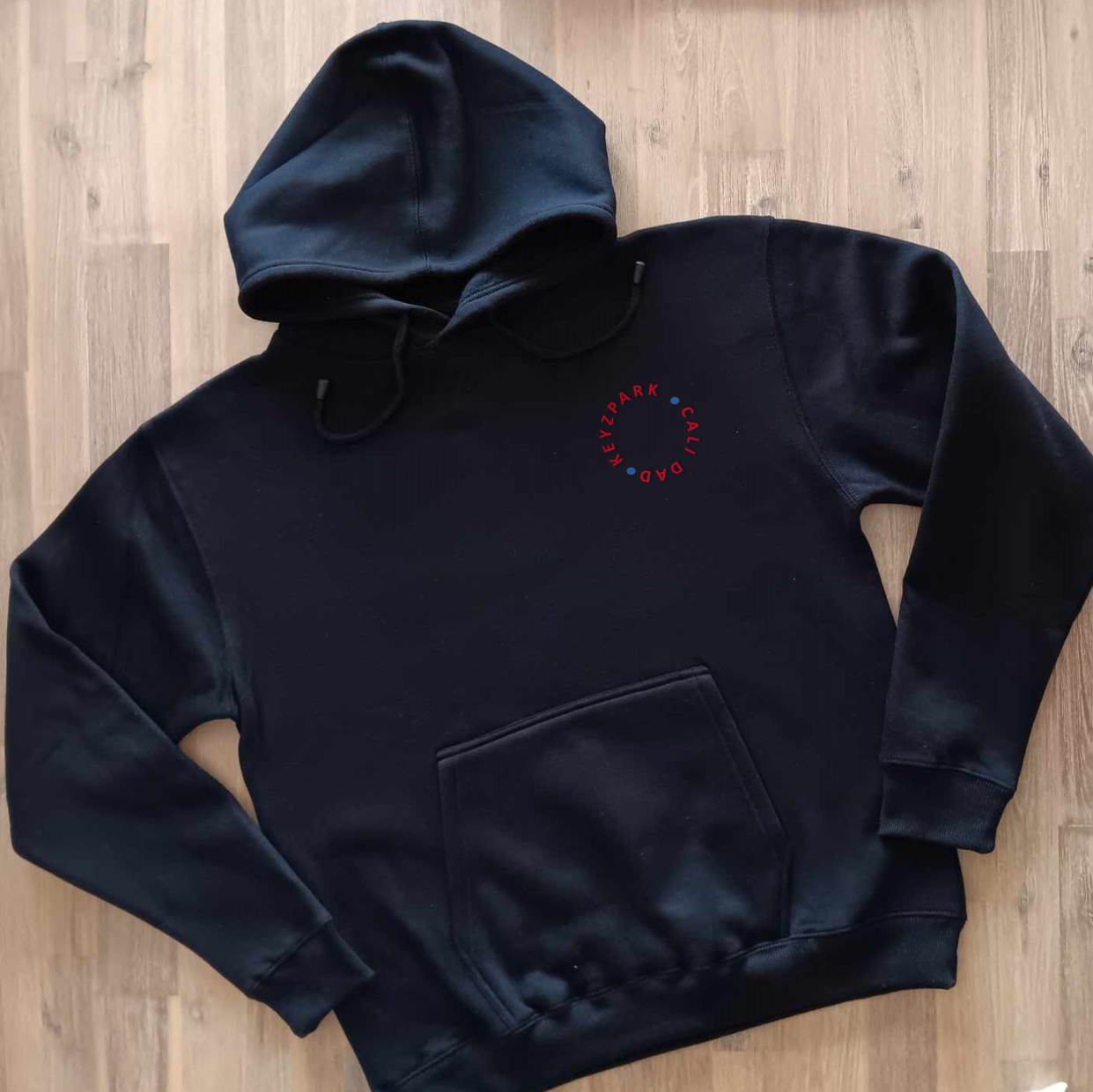 'Keyzpark Cali Dad' Logo Collection  - Black Hoodie