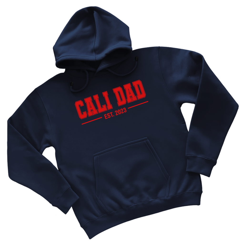 'Cali Dad' 2026 Collection - Classic Red - Navy Apparel
