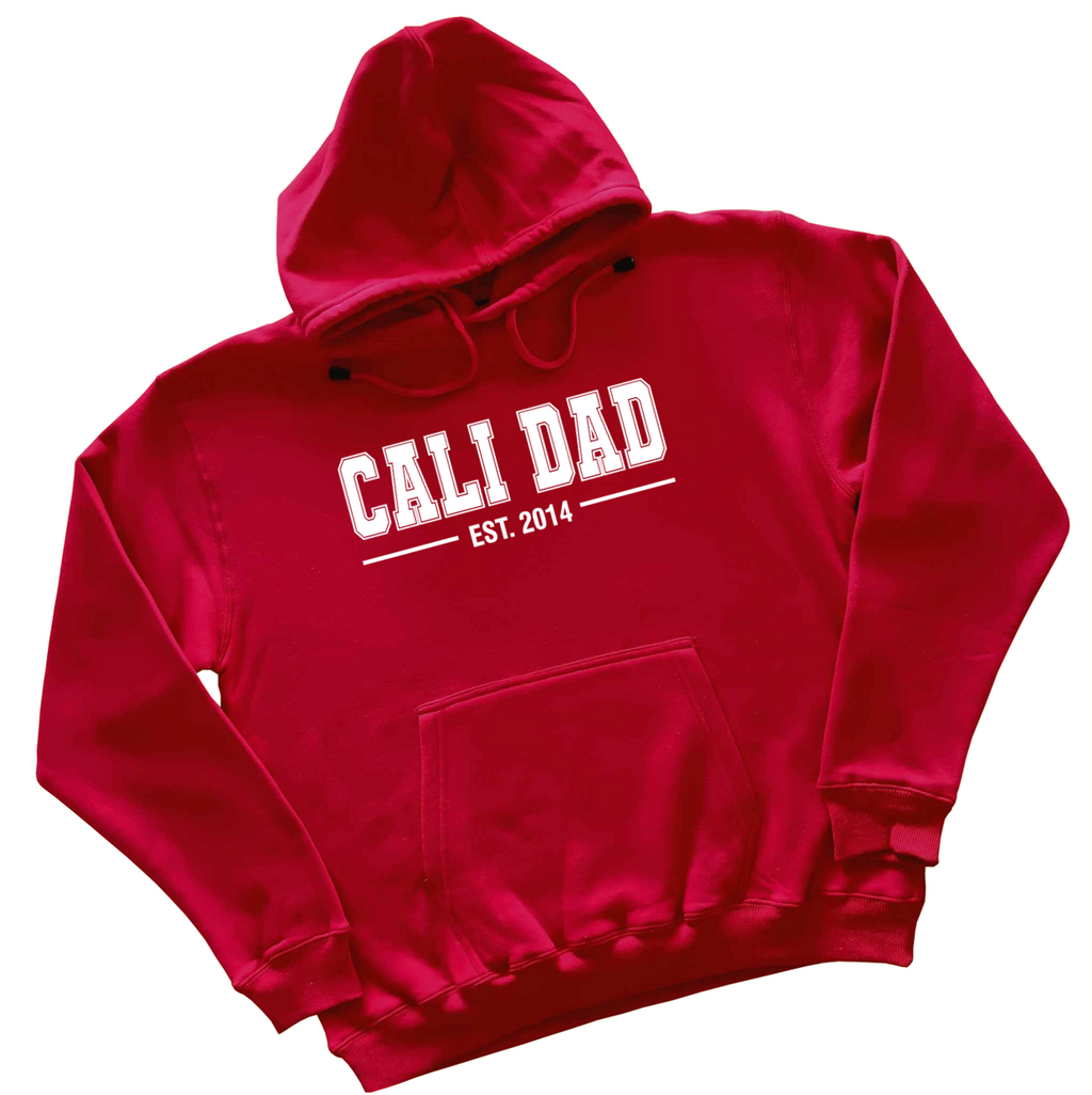 'Cali Dad' 2026 Collection - Classic White - Red Apparel