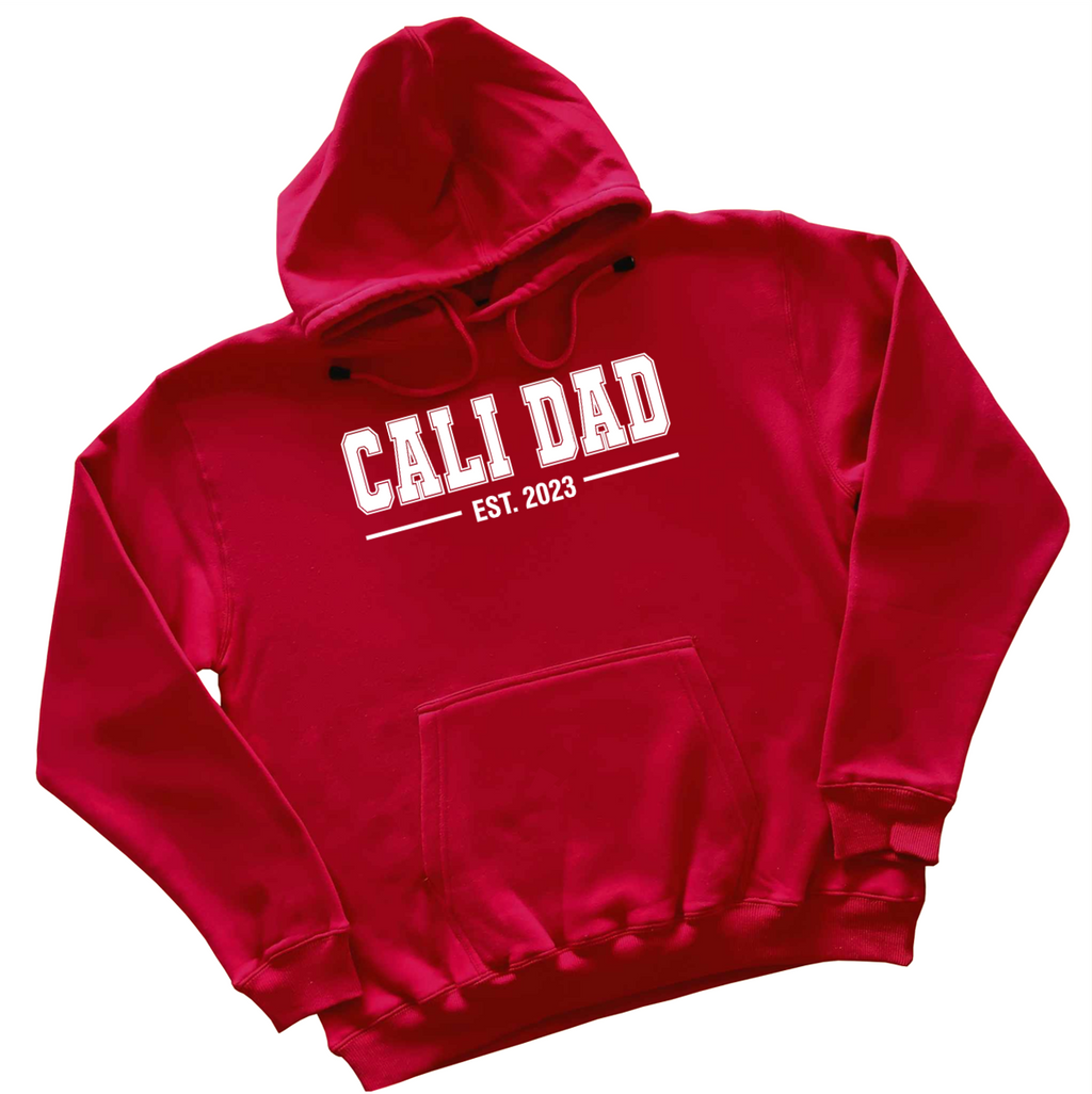 'Cali Dad' 2026 Collection - Classic White - Red Apparel