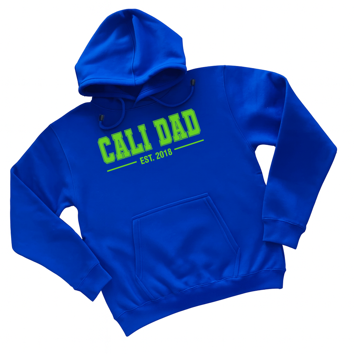 'Cali Dad' 2026 Collection - Classic Lime Green - Royal Blue Apparel