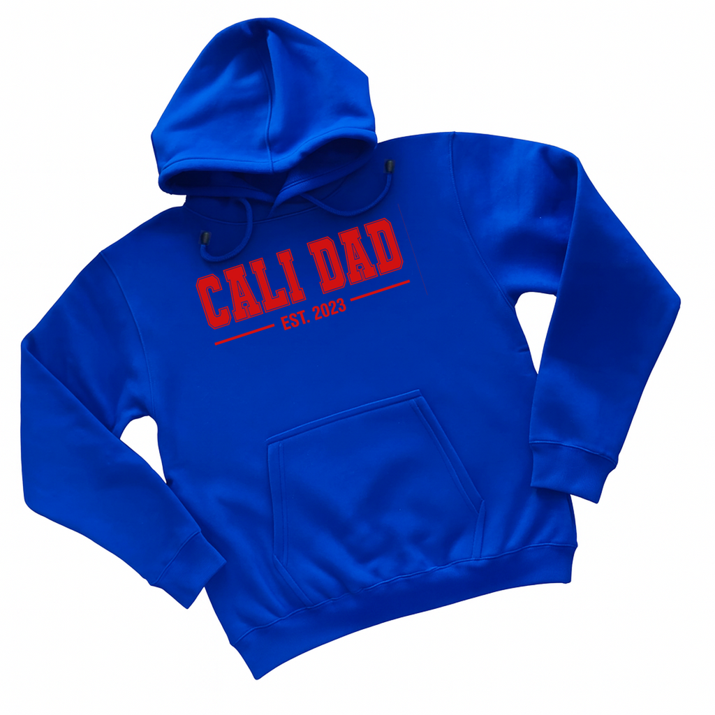 'Cali Dad' 2026 Collection - Classic Red - Royal Blue Apparel