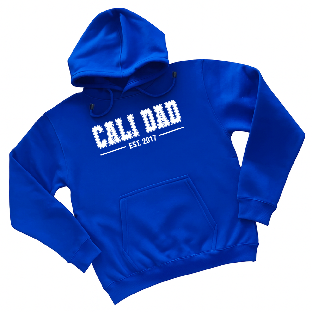 'Cali Dad' 2026 Collection - Classic White - Royal Blue Apparel