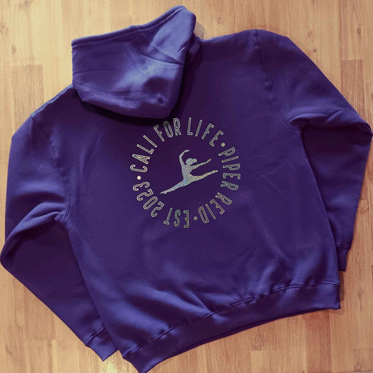 'Gem's KC Collection' - Silver Holographic - Ladies & Men's Purple Hoodie